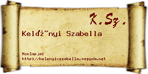 Kelényi Szabella névjegykártya